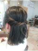 ハイライトカラーヘアアレンジ【担当 木村沙織】