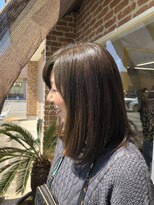 ヘアメイク リーフ 茂原店(HAIRMAKE Leaf)&nbsp;小顔・大人可愛い伸ばしかけスタイル