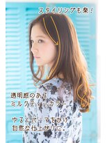 タイズ(ties) ミルクティーベージュ×大人可愛いゆるふわフェミニン小顔パーマ