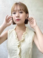 メゾンドイギー(MAISON de IGGY)&nbsp;ぷつっと丸みボブ＊イメチェン/チェリーブラウン/ダークアッシュ