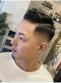 東京barber日本橋スキンフェードアイロンパーマスタイル