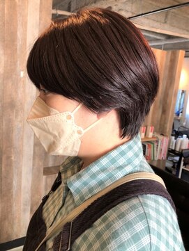 アルム(hair salon Alum) 『 ハンサムショート☆ パープル系透明感カラー 』