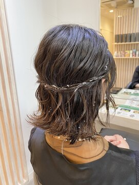 ネリー 銀座(NERIE) ボブアレンジ◎お呼ばれヘアセット【銀座ヘアセット】