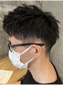 メンズマッシュパーマツイストスパイラルパーマ波巻きパーマ