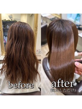 ルフール(ref-le) よくある大きくうねるクセを美髪矯正で長く続くツヤ髪に