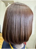 20代30代40代髪質改善カラーショコラアッシュ艶感ロブヘアー