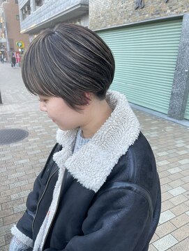 イナズマヘアー(INAZUMA HAIR) ◎マッシュショート×コントラストハイライト◎
