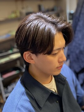 エクファフォーメン(EX-FA FOR MEN) ダークアッシュ/アッシュブラック/カルマパーマ/ベリーショート