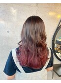 グラデーションスタイルxピンク