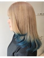 ゼル ビッグアイ(ZELE)&nbsp;裾カラー＆インナーカラー