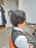 カット＋白髪染め＋パーマ￥17000