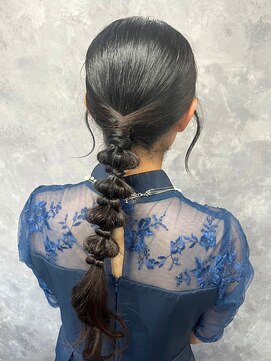 バブルス 新所沢店(BUBBLES) 編み下ろしヘアセット