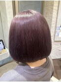 艶感たっぷり♪ボブ×ラベンダーグレージュ