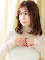 カバーヘア ブリス 大宮西口(COVER HAIR bliss) 大人かわいい姫カット顔周りレイヤーワンカールミディアムX大宮