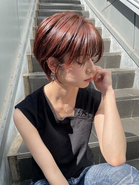 ヌード(NUDE) NUDEピンク10代20代30代大人ショートボブ フェザーショート