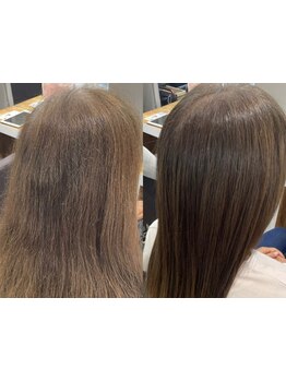 大人気の髪質改善で憧れのサラ艶ストレートに！気になるクセやうねりにオススメです♪　冬の乾燥対策にも◎
