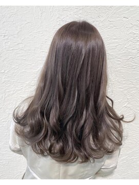 バランス 原宿 表参道(balance) 【髪質改善】艶髪透明感ヘーゼルグレージュ×つるりんちょ