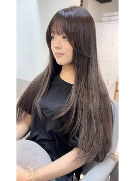 カラ フクオカ(Cara FUKUOKA) 【顔まわりカット&ヘーゼルベージュ】《福岡レイヤーカット》