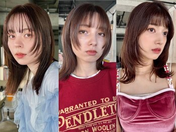 ノラジャーニー(NORA Journey)の写真/周りと差がつくお洒落な顔周りレイヤーカット/ハッシュカット★顔回りの数ミリにこだわり可愛いを実現*