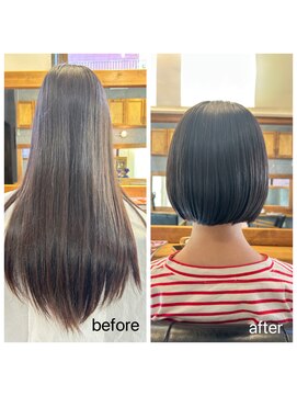 ボスコ 下北沢店(bosco) ロングからミニボブへ【gocci】