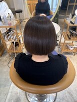 ロンド シャルム 吉祥寺(Lond charme)&nbsp;オリーブグレー/ボブ/顔周り/小顔/レイヤー/髪質改善/縮毛矯正