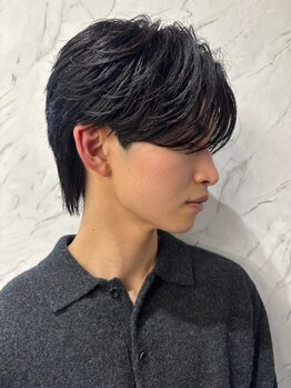 オム ブランシェ(HOMME BLANCHE’)の写真/《札幌/韓国風メンズサロン》ビジネスシーンでの第一印象を上げる。ニュアンスパーマで大人毛流れヘア＊