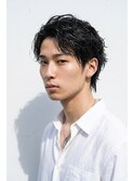大人メンズアップバング×ツイスパメンズパーマ×大人色気