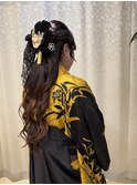 大分/卒業式/袴着付/ヘアセット