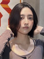 メゾンドイギー(MAISON de IGGY)&nbsp;切りっぱなしボブ/髪質改善ストレート/ナチュラル外ハネ