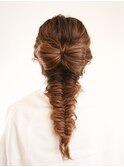 【ヘアセット専門店Mature】リボン＆フィッシュボーン