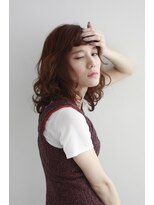 アトリエサニーデイ(atelier SUNNY DAY)&nbsp;ミディアム/パーマ/モカブラウン/前髪カット/大人ミディアム