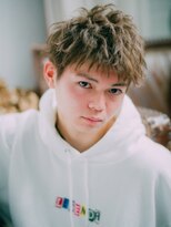 ヘアーアンドメイク ルナルナ 山形南店(HAIR&MAKE LUNALUNA)&nbsp;ヘーゼルベージュのツーブロックショート