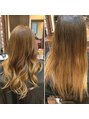 ヘアデザイン アーティーズ(Hair design Artyz) 伸びてグラデーションになっていたのでバレイヤージュカラーで！