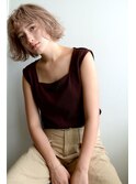 white beige 【 イルミナカラー】bob #3