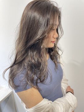 ヘアーワークス ヘルム 渋谷店(HAIR WORKS HELM) [HELM渋谷］ふんわりカールヘルシースタイルショコラアッシュ96