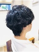 ツーブロックマッシュスパイラルパーマウルフ 祐天寺/メンズ