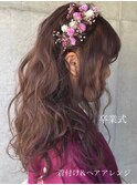 tomo 卒業式&袴の着付け♪ヘアアレンジ