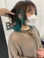 ルヴェルヘアー(Revel hair)&nbsp;ウルフカット×インナーカラー