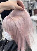 K231_ホワイトピンク ブリーチ3回~