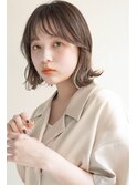 ミディアムヘア/ショコラベージュ/ボブルフ/新宿