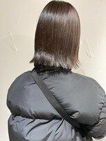 ラミエ バイ メルト 吉祥寺(lamie by melt)&nbsp;"久保田"切りっぱなしボブグレージュ暗髪ボブ外ハネボブ