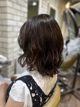 アエラスラナ 相模大野(Aeolus Lana) ゆるふわパーマ×ハイライトグレージュ