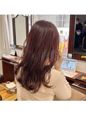 ピンクブラウンベージュハイライトカラー髪質改善北浦和