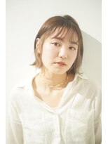 ソワン ドゥ ブレス エルネ 立花店(soin de brace elne)&nbsp;大人かわいいミルクティショートボブ