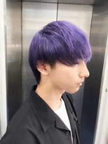 ホワイト 梅田(white)&nbsp;マッシュショート×紫カラー★