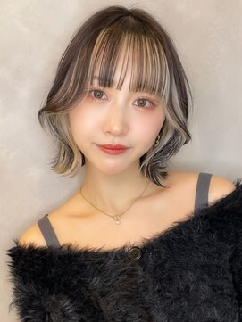 トルネード(TORNADO) 韓国ボブくびれボブ切りっぱなしボブ額下ボブ M0806表参道