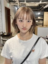 コフィー バイ メルト 吉祥寺(cofy by melt)&nbsp;【中澤彩乃】ケアブリーチミルクティーベージュダブルカラーボブ