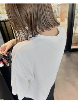 カンゴールサロン 郡山ノース(KANGOL) #ぷつっと結べるボブ#ヌードカラー