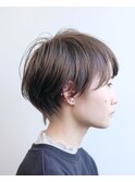 マッシュショート/ブリーチなし/アッシュベージュ/豊橋/豊川田原