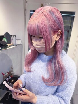 テトラ バイ ネオリーブ 横浜西口店(tetra by neolive) ハイトーンデザインカラー**【横浜/横浜駅】